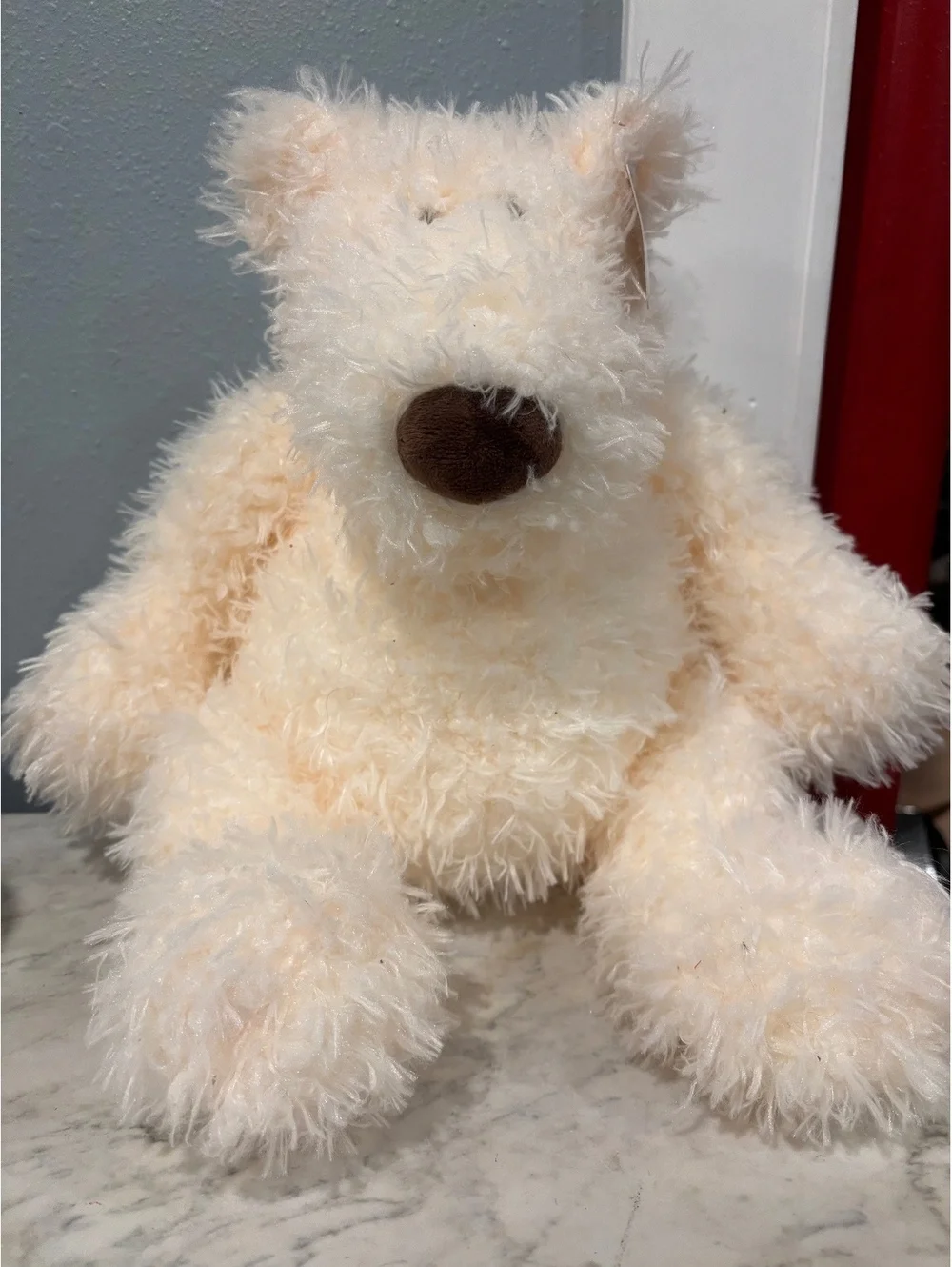 Gund Cream Shaggy Teddy Bear (NWT)